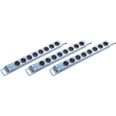 Brennenstuhl 1153340338-3 Túlfeszültség ellen védő elosztó Kék (fémes) Védőérintkezős 3 db (1153340338-3)