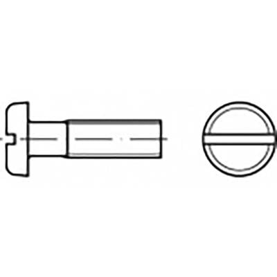 TOOLCRAFT TO-6866736 Laposfejű csavarok M3 6 mm Egyeneshornyú Nemesacél V4A A4 200 db (TO-6866736)