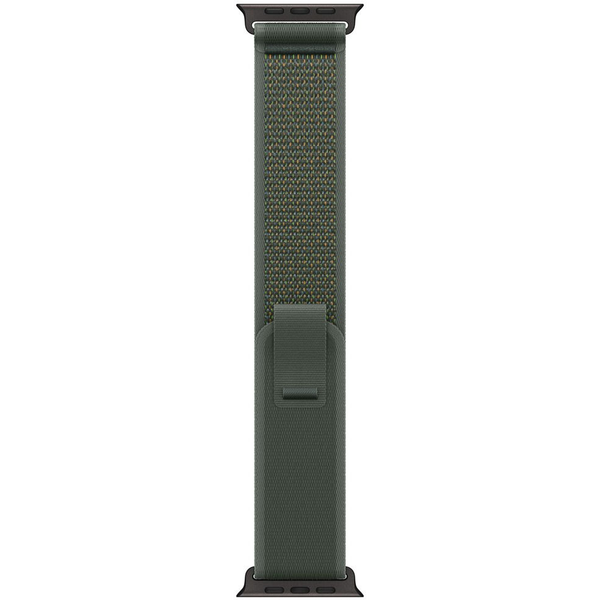 Каишка за Apple Watch 49 мм, Green Trail Loop, Black Titanium Finish - M/L