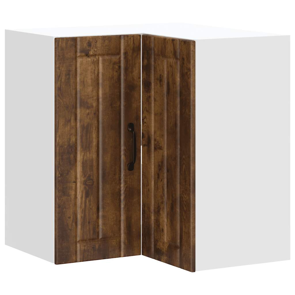 Lucca füstös tölgy színű szerelt fa konyhai fali sarokszekrény (853862)