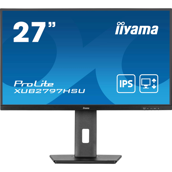 iiyama ProLite XUB2797HSU-B2 компютърен монитор 68,6 см (27") 1920 x 1080 пиксела Full HD LED Черен