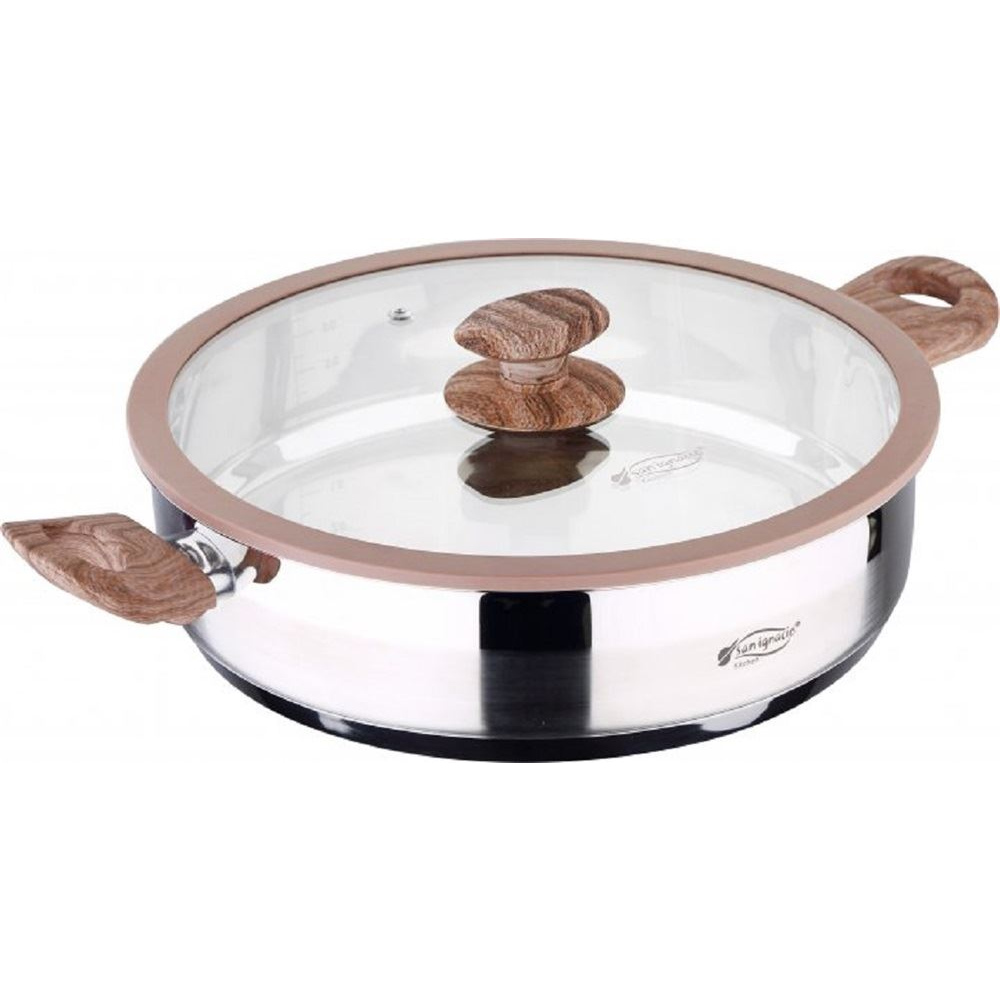 Bergner SG-8102 San Ignacio Granito 28x7cm rozsdamentes acél tálaló edény (SG-8102)