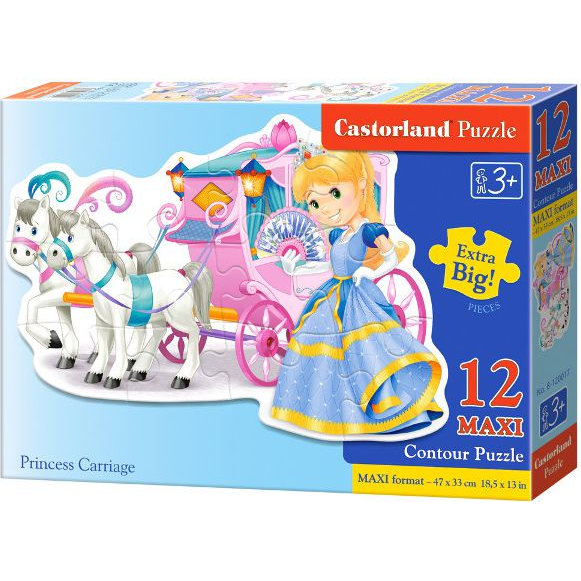 Castorland Princess Carriage 12 Maxi pcs Kontur puslespil 12 stk Tegnefilm