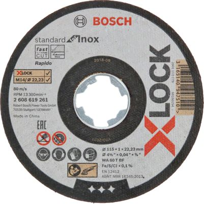Bosch 2 608 619 262 sarokcsiszoló tartozék Vágótárcsa (2608619262)