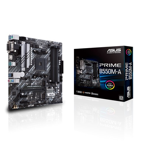 ASUS PRIME B550M-A AMD B550 Socket AM4 Micro ATX