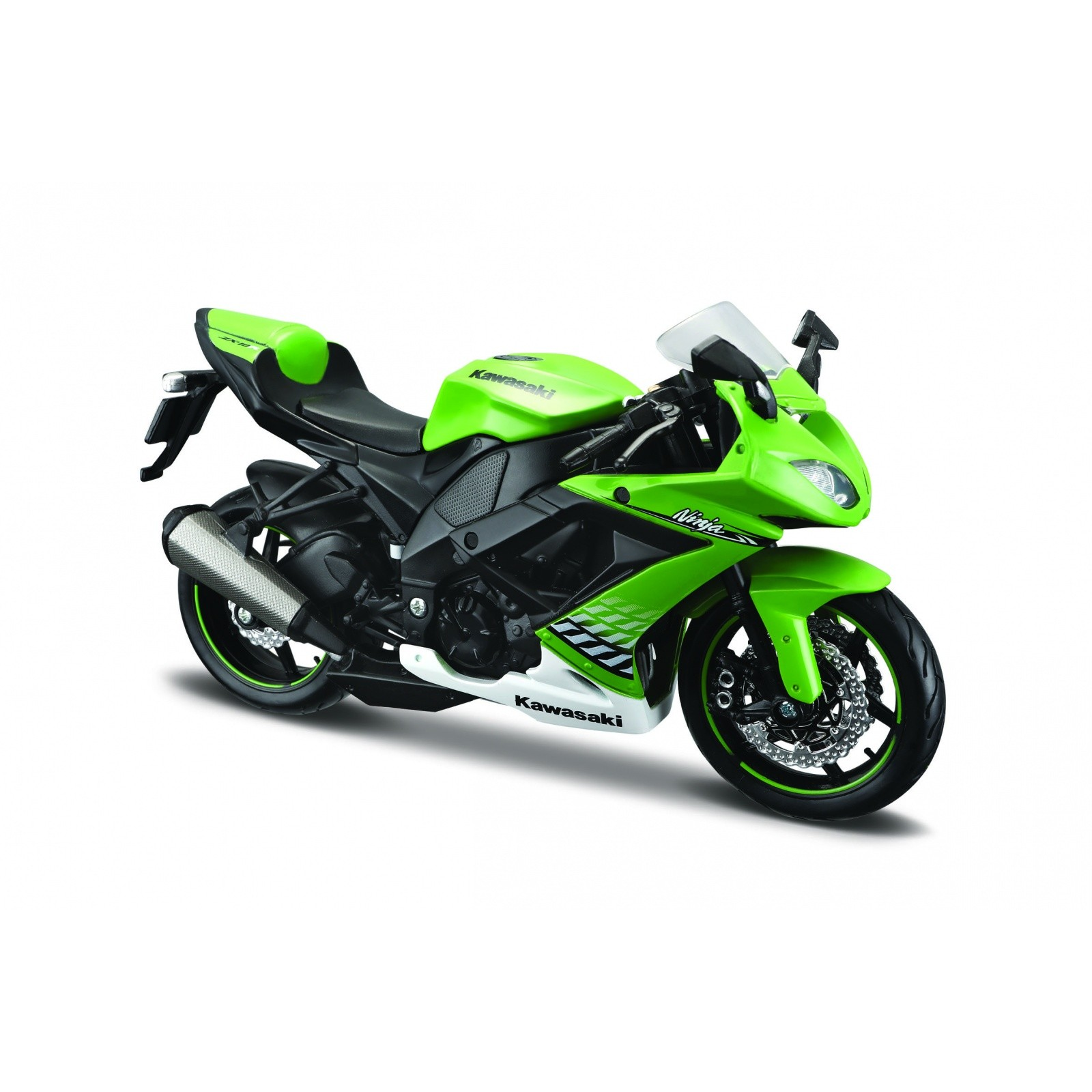 Maisto Kawasaki Ninja ZX 10R motorkerékpár fém modell (1:12) (10131101/68217)