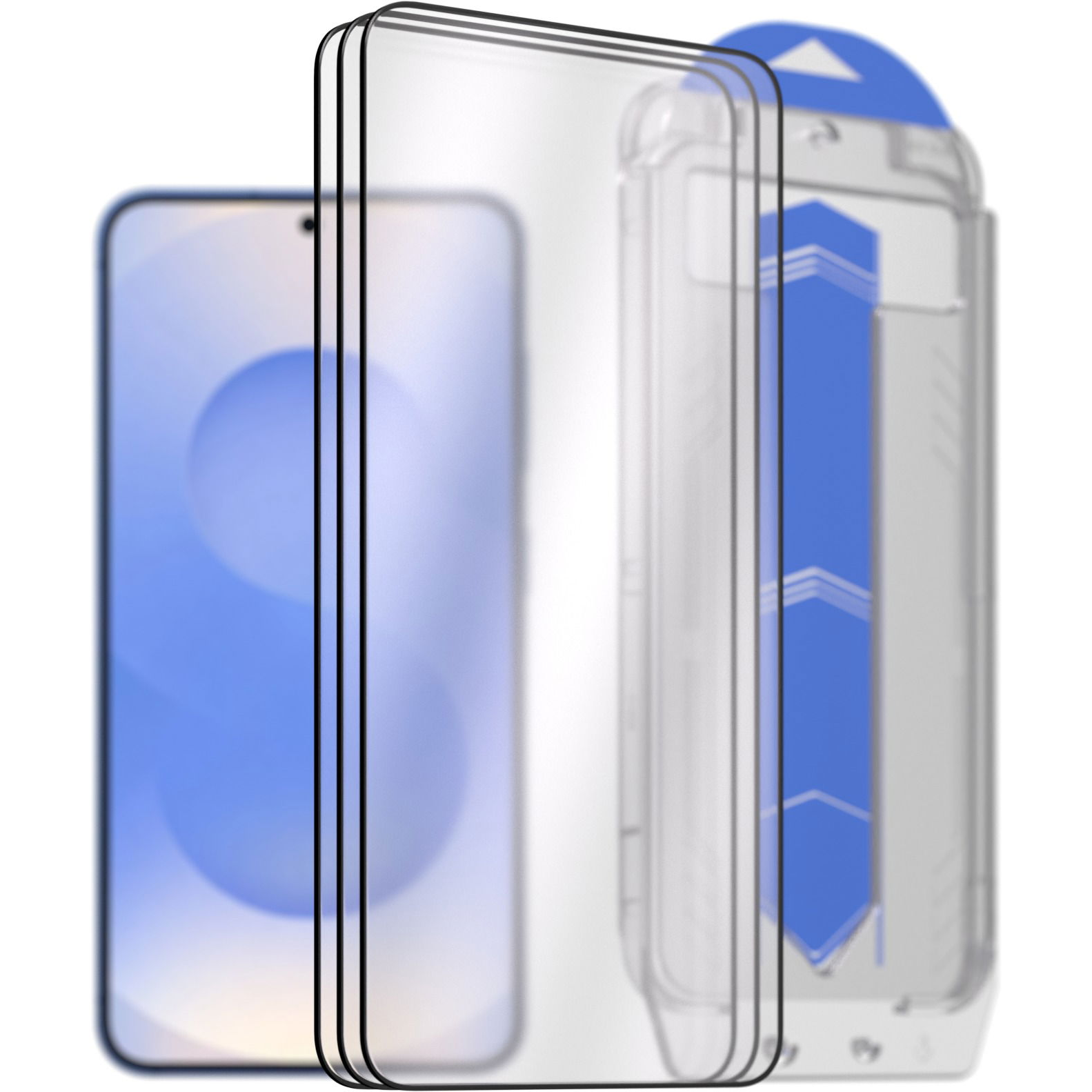 AlzaGuard Glass EasyFit DustFree Samsung Galaxy S25 2.5D üvegfólia - 3db + applikátor (AGD-EFD19P3)