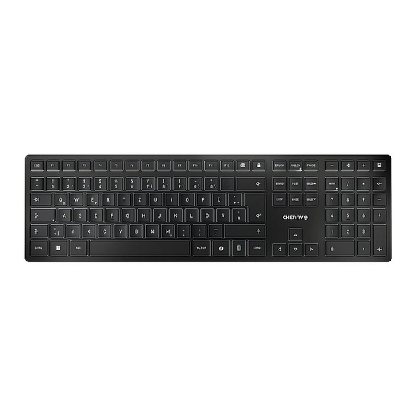 CHERRY KW 9100 SLIM πληκτρολόγιο Παγκόσμιος RF Wireless + Bluetooth QWERTY Πορτογαλικός Μαύρος (Μαύρο), Γκρι