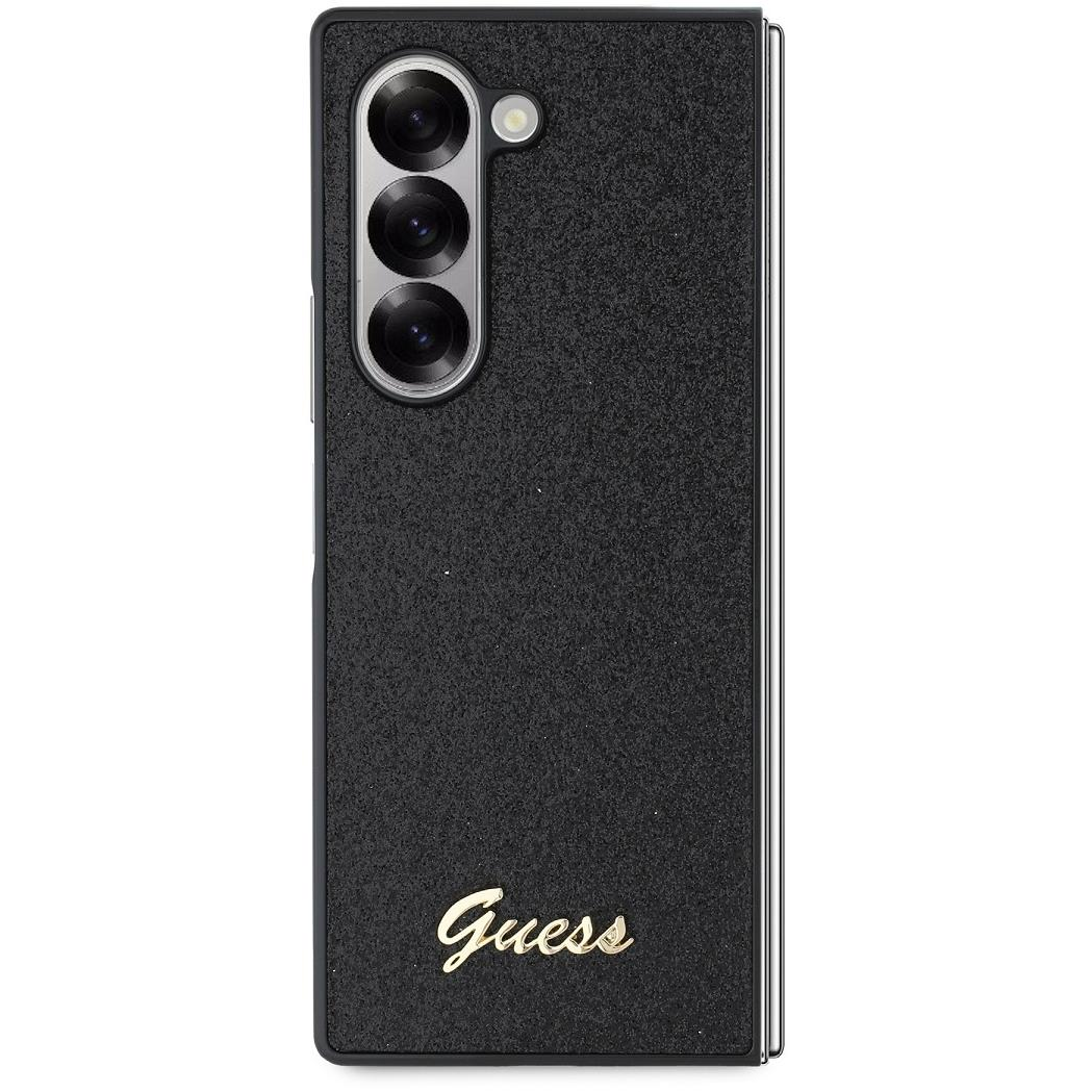 Guess PC/TPU Glitter Flakes Metal Logo Samsung Galaxy Z Fold6 Black tok (GUHCZFD6HGGSHK)