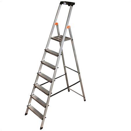 Krause Safety 126351 7 lépcsőfokos alumínium állólétra