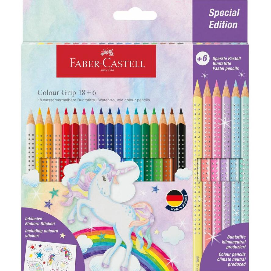 Faber Castell Buntstift Colour Grip Einhorn 18+6 (201543)