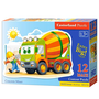 Castorland Concrete Mixer 12 Maxi pcs Obrysové puzzle 12 kusů Kreslené filmy