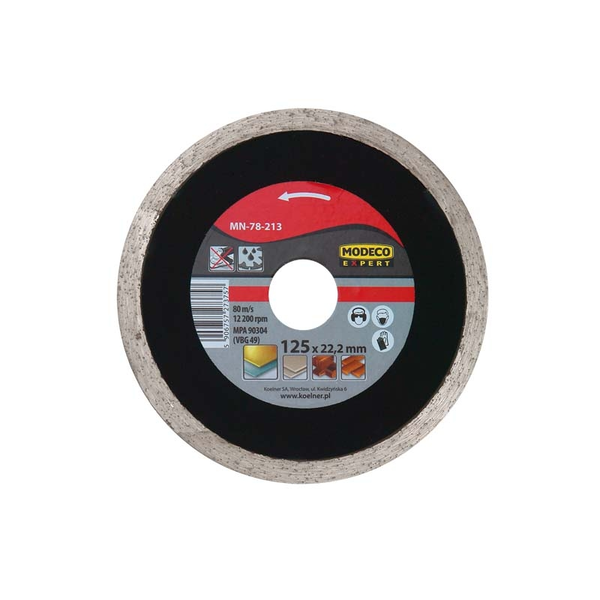  Modeco Ściernica diamentowa EXPERT pełna 115mm - MN-78-212
