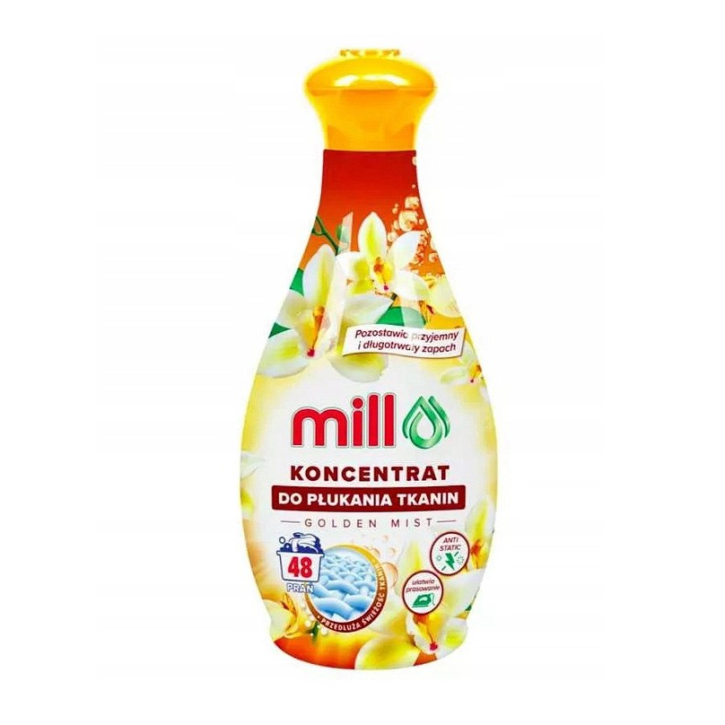 Madonis Mill Golden Mist 1,3L Mosógép Öblítő Friss illattal (MILL KONC. GOLDEN 1,3L)