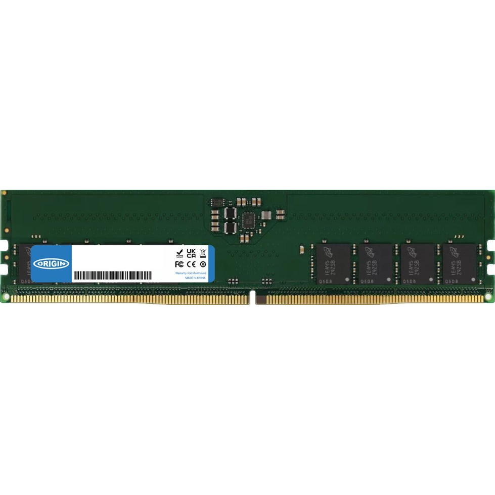 Origin 32GB DDR5 4800MHz UDIMM 1Rx8 Non-ECC memória modul (OM32G54800U1RX8NE11)