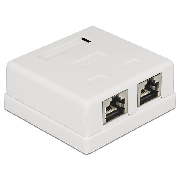 DeLock CAT.6 moduláris fali kimenet 2 port (86269)