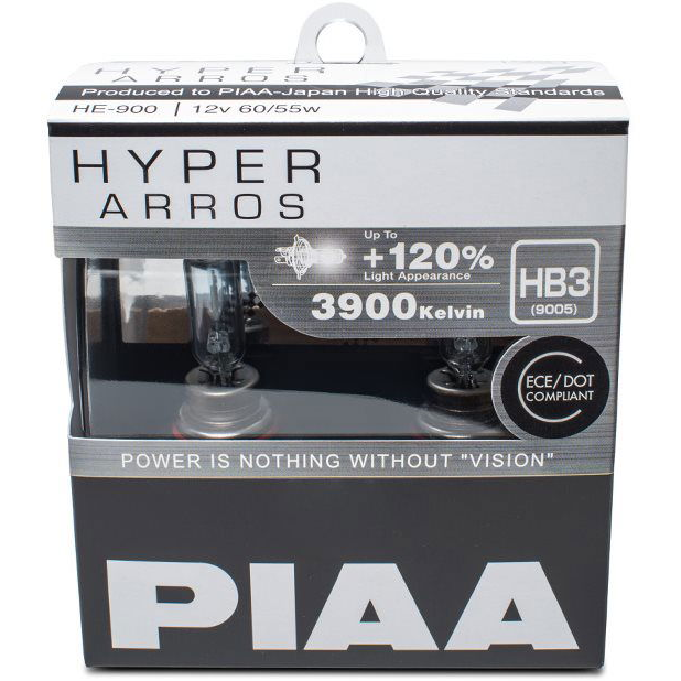 PIAA Hyper Arros 3900K HB3 + 120%-kal több fény, 2 db (HE-909)