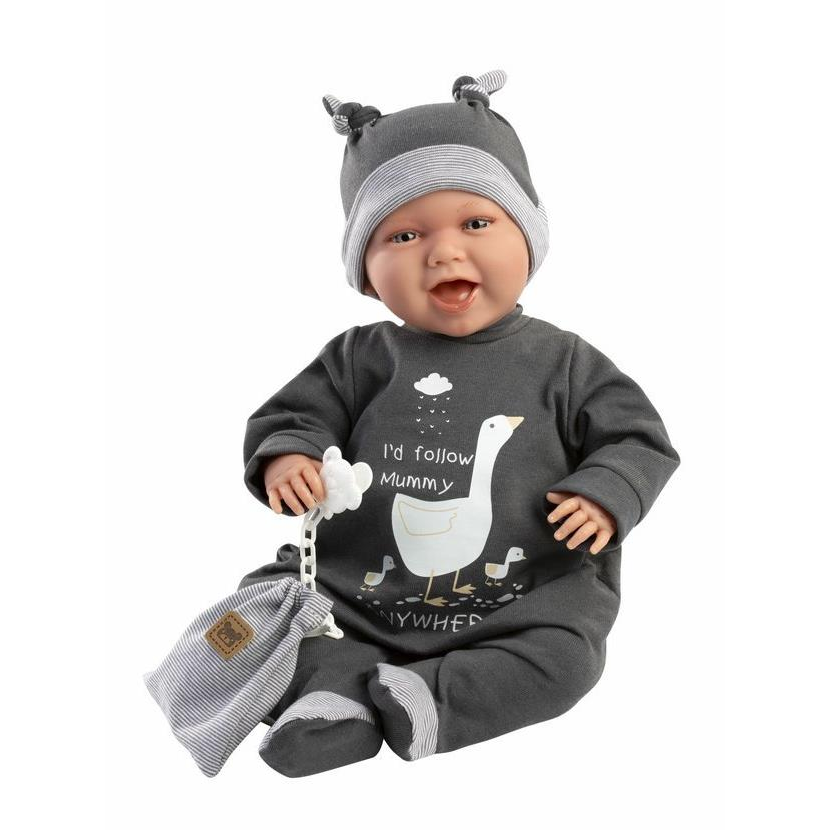 Llorens 74107 New Born - valósághű babababa hangokkal és puha szövettesttel - 42 cm (8426265741076)