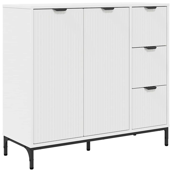 Bufet cu sertar Alb 89.5 x 33 x 82 cm Lemn compozit