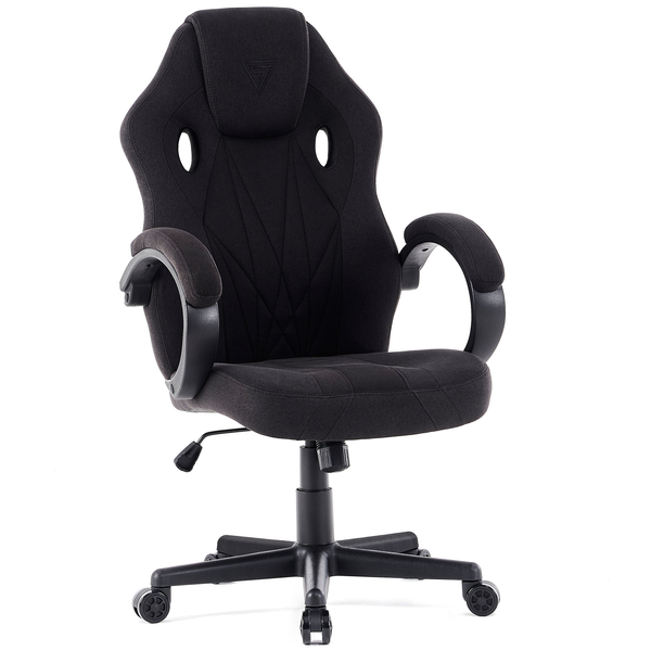 Scaun gaming SENSE7 Prism - țesătură, negru