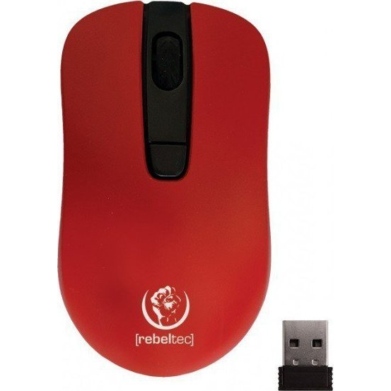 Rebeltec Star безжична оптична мишка, червена RBLMYS00056
