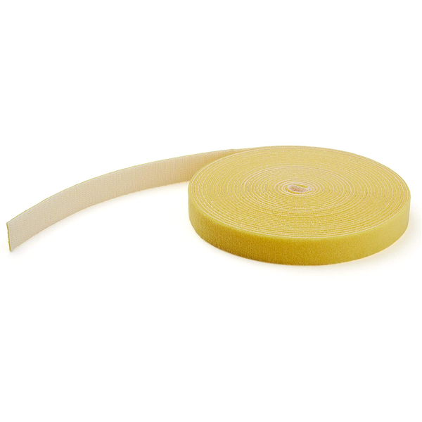 StarTech.com HKLP25YW kabelsamler Krog og løkke kabelbinder Nylon Gul 1 stk