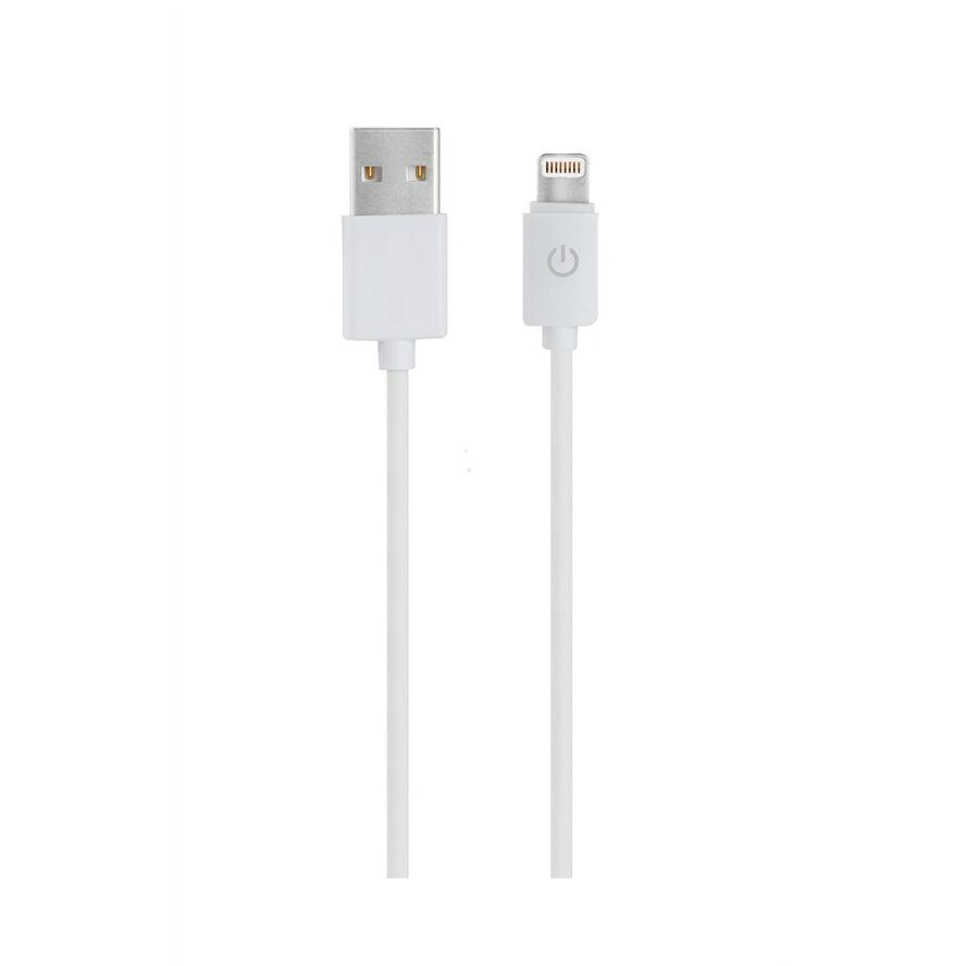 RealPower Lade/Datenkabel USB-A auf Lightning 1m weiß MFI (255649) (255649)