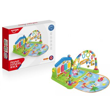 Yixing Toys Színes zongorás játszószőnyeg fénnyel és hanggal - zöld (HE0605) (HE0605)