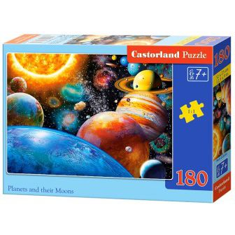 Castorland Planets and Their Moons 180 pcs Puzzle 180 pz Spazio