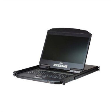 ATEN CL3116NX consola de rack 47 cm (18.5") 1366 x 768 Pixeles Metal, Plástico Negro 1U
