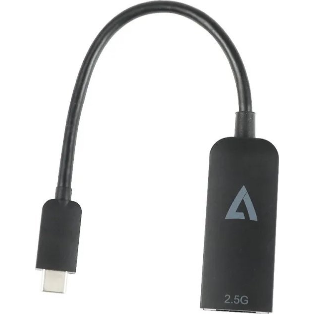 V7 V7UCRJ25G USB-C 2.5G Hálózai Adapter - Fekete (V7UCRJ25G-BLK)