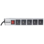 Intellinet 164498 разпределител на напрежение (PDU) Черен, Сив