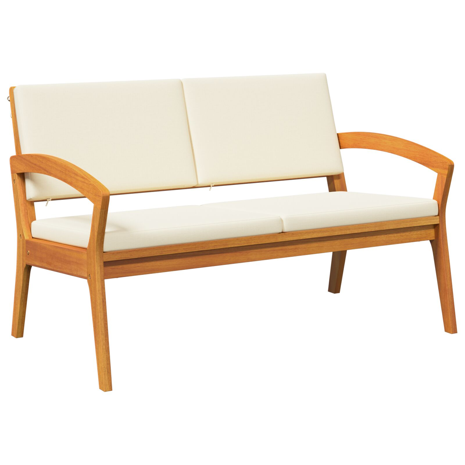 2 darabos Bistro szett párnákkal masszív akácfából (4106468)