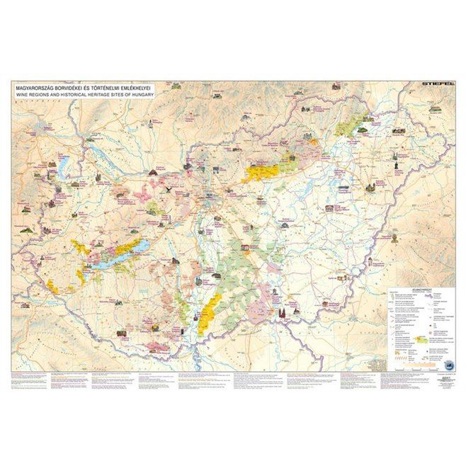Stiefel DUO387717K kétoldalas könyökalátét "Magyarország domborzata/Bortérkép" (VTK01) (DUO387717K)