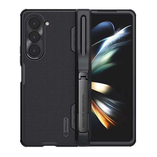 Nillkin Super Frosted Fold tok S Pen tartóval Samsung Galaxy Z Fold5 5G fekete (GP-149800) (GP-149800)