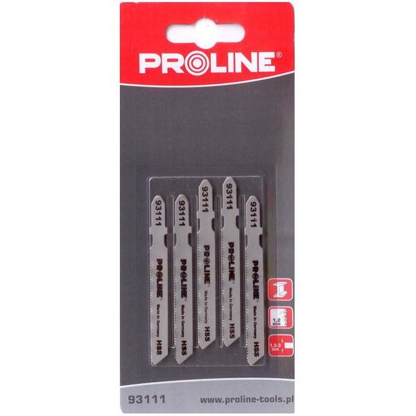 Pro-Line Brzeszczoty do wyrzynarki do metalu HSS L=50mm typ T 5szt. - 93111