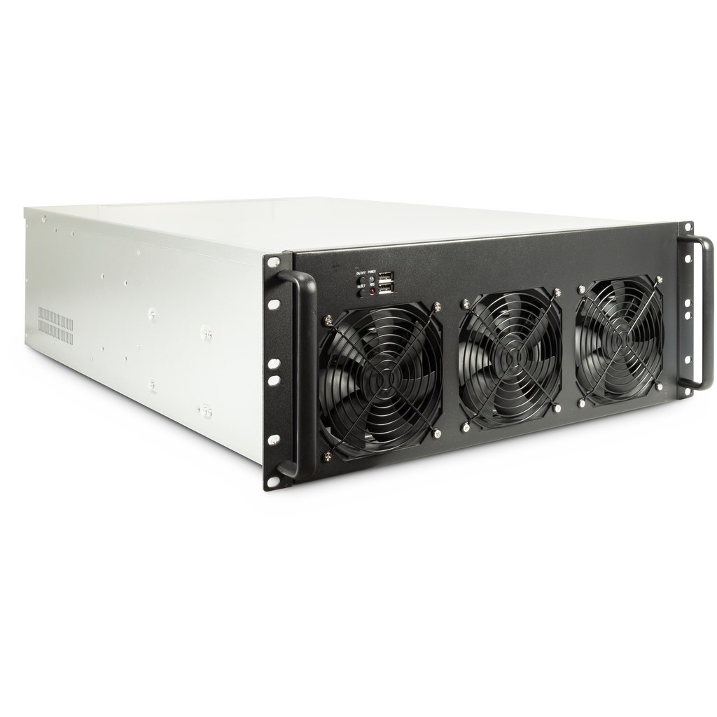 Inter-Tech 4F28 Mining-Rack ház - Ezüst (88887352)