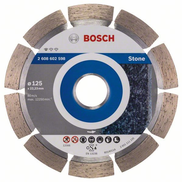 BOSCH Standard for Stone 125x22.23x1.6x10mm (2.608.602.598)