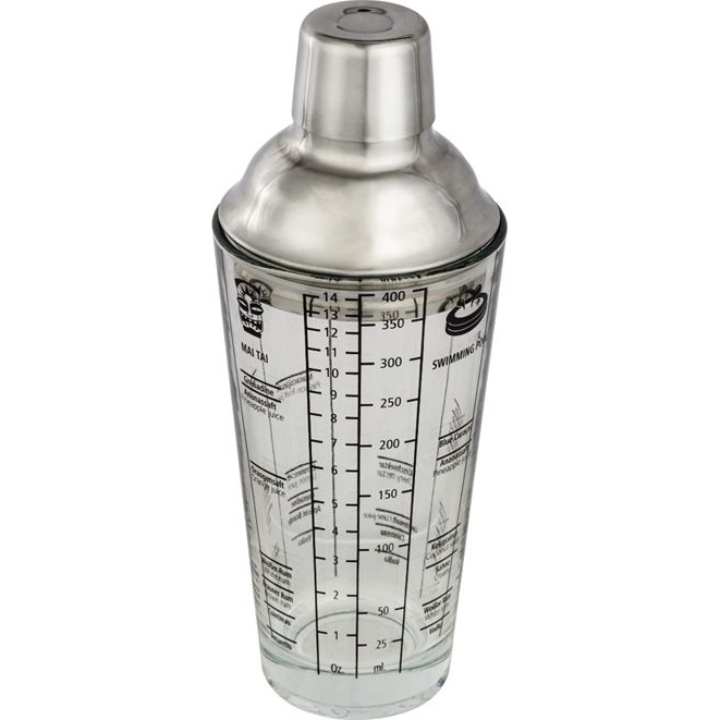 Hama 111550 koktél shaker 0,4 L Üveg, Rozsdamentes acél (001115500000)