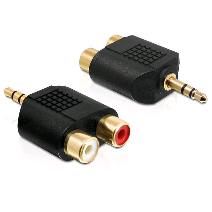 Delock adapter jack apa 3.5 mm > 2 x RCA (Cinch) (65365) (65365)