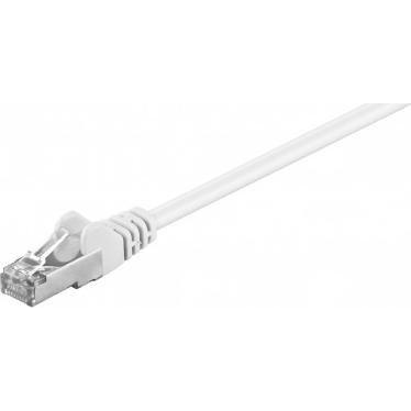 Goobay CAT 5e Kabel łączący, SF/UTP, biały - Długość kabla 0.25 m