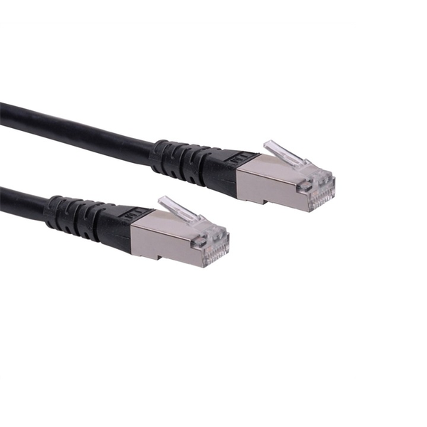 Roline S/FTP CAT6 Patch kábel 2m Fekete