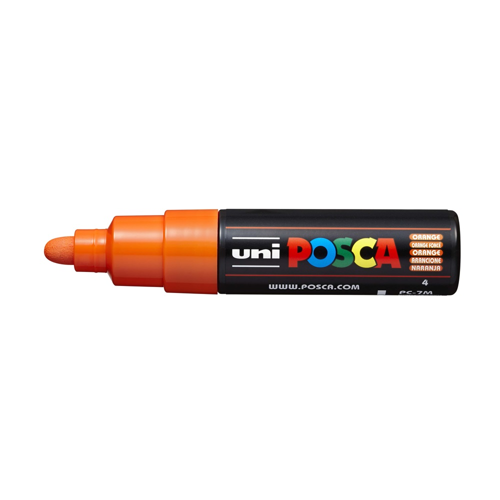 Uni Dekormarker 4,5-5,5mm, Posca PC-7M narancs (2UPC7MN) (2UPC7MN)