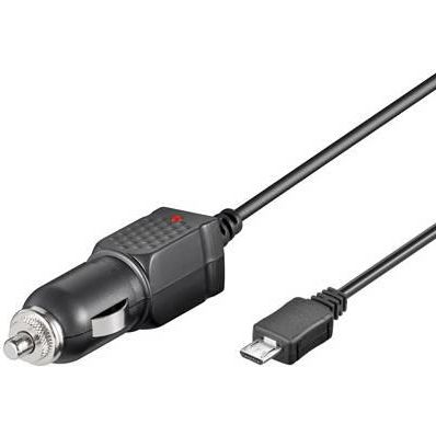 Techly IPW-CAR-MICRO1 nabíjačka na PDA a mobilné telefóny Mobilný telefón Čierna Zapaľovač Auto