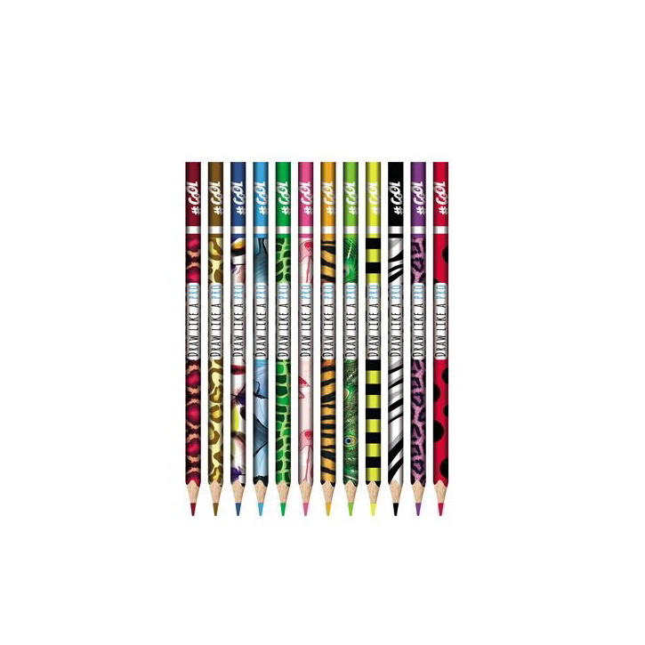 Victoria Cool by Victoria Wildlife Háromszögletű színes ceruza készlet (12 db / csomag) (HY CP12A1)