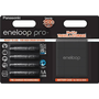 Акумулаторна батерия Panasonic Eneloop Pro AA, 2500mAh, 4 броя + Кутия за съхранение