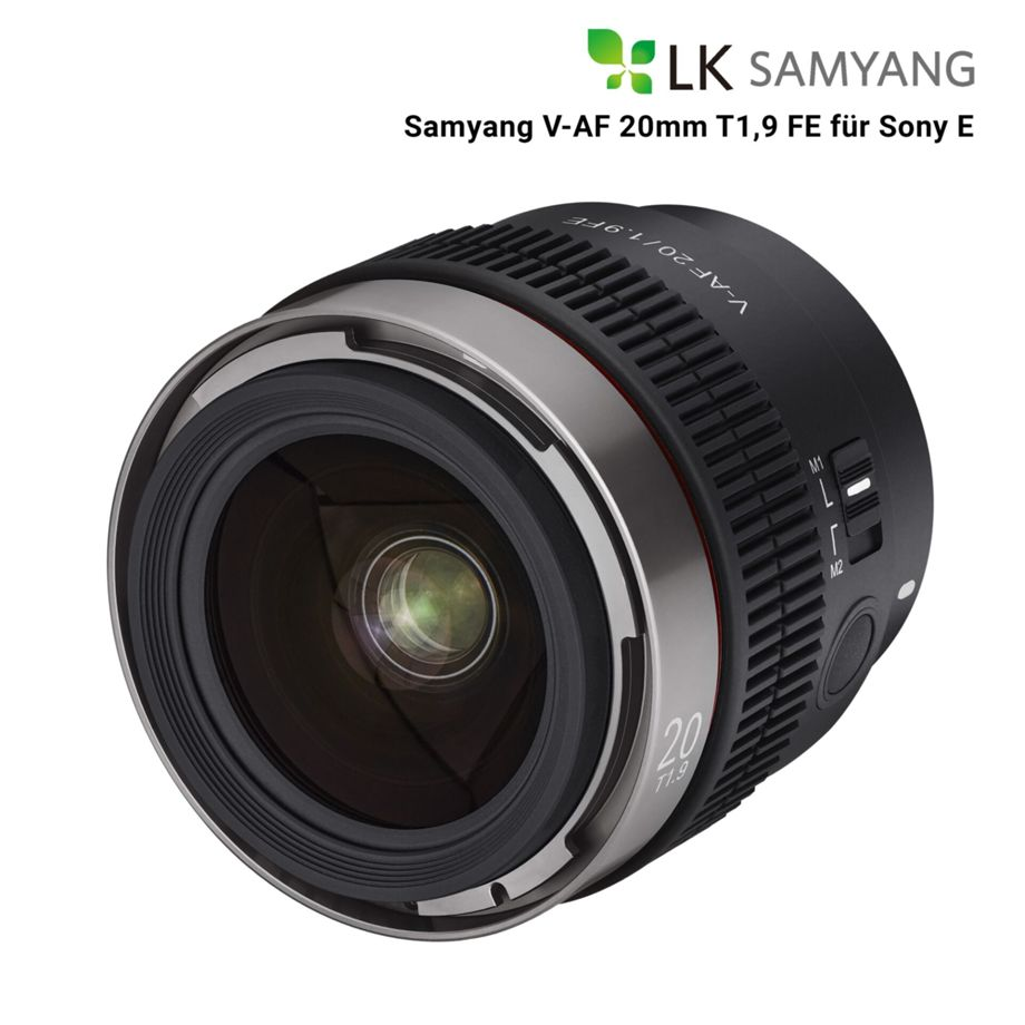 Samyang 23512 V-AF 20mm T1.9 Objektív (Sony FE) (23512)