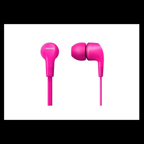 Слушалки Philips TAE1105PK/00, In ear, С микрофон, Розов