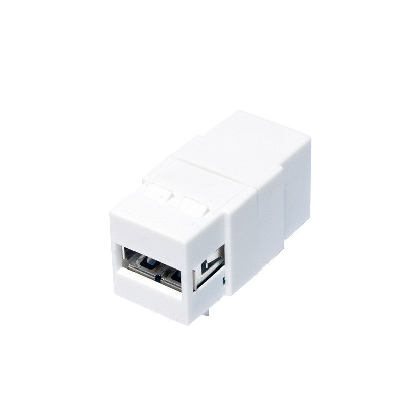 Logilink USB 2.0 keystone csatlakozó, A/F USB-B/F, fehér (NK0017) (NK0017)