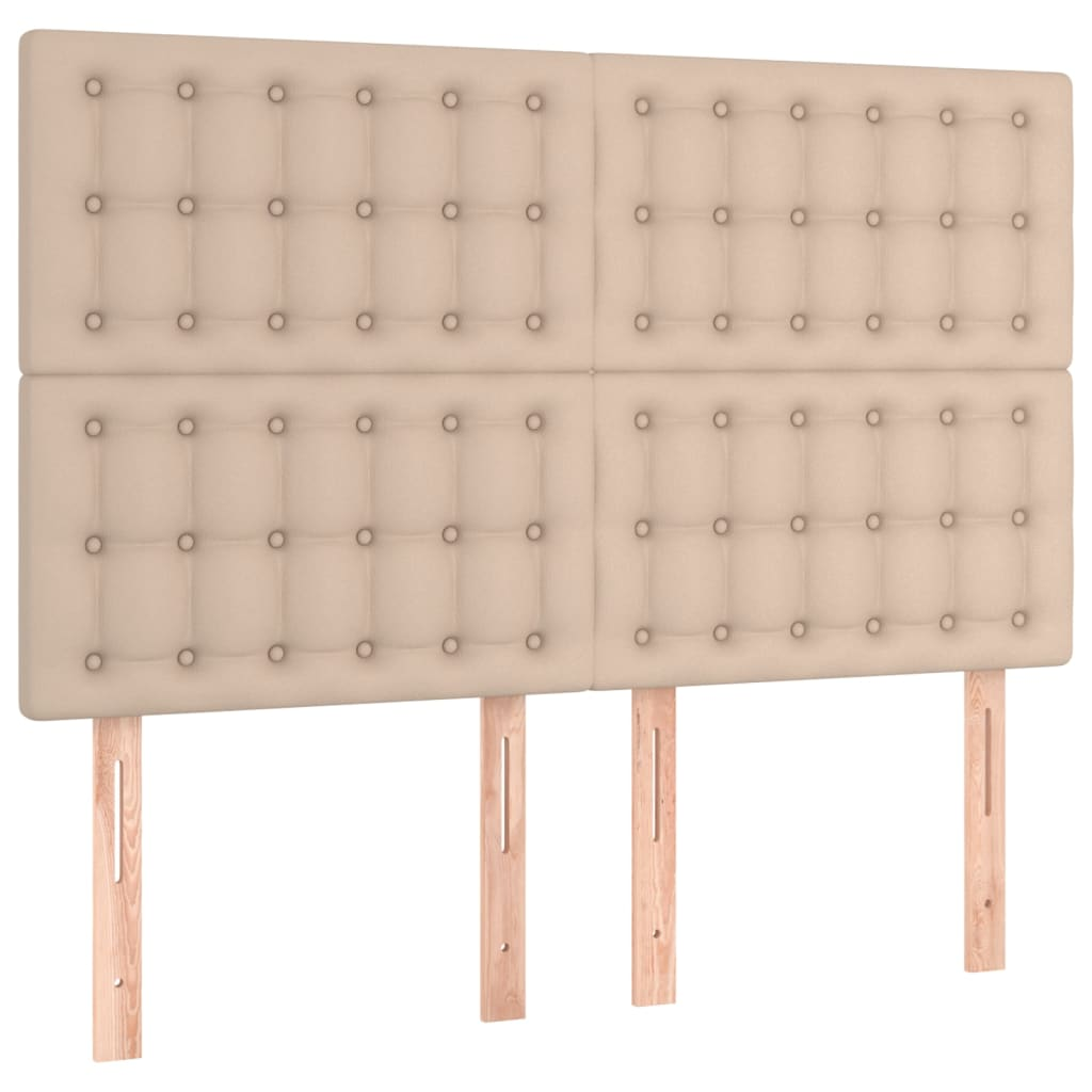 4 db cappuccino színű műbőr fejtámla 72 x 5 x 78/88 cm (3116427)